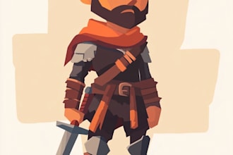 design simple 2d game characters