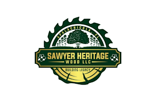 design sawyer heritage wood building legacy logo