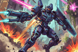 create your mecha robot art