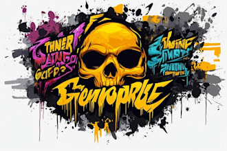 create graffiti pop art canvas designs and murals