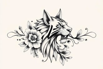create unique realism tattoo design with my style