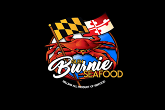 create attractive and imagination seafood logo design