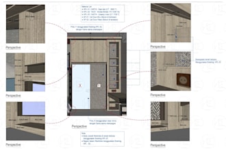 create furniture and interior technical drawings