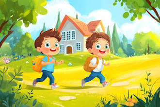 children book illustration, kids book illustration for you