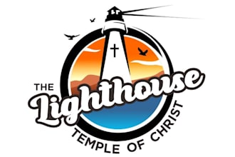 do modern high quality lighthouse logo
