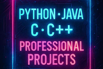 be your coder for python, java, c, and cpp projects