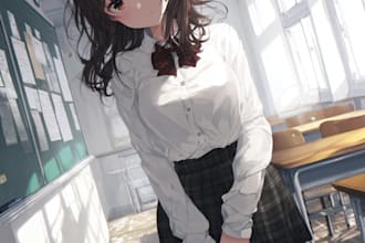 make a cute anime character for you