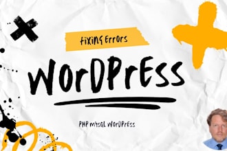fix wordpress errors, website down, error 500, bugs fast