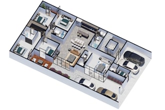 create photorealistic 3d floor plans for homes apartments