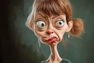 design amazing cartoon caricature potrait for you