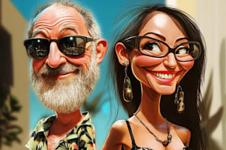 draw a cool avatar, cartoon, caricature of your photo