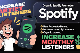 market your spotify songs with playlist outreach, ads and grow monthly listener