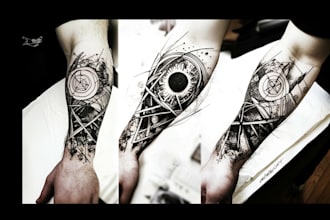 design a polynesian maori tribal tattoo