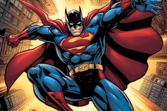 do a charcter of comic or design your comic character