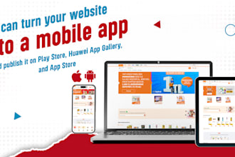 create webview mobile app for android and ios