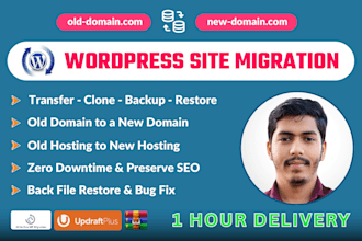 migrate wordpress website to another domain or hosting