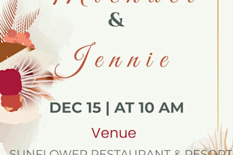 design wedding and birthday events digital invitations