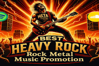 promote your rock or metal music to real engaged fans and listeners