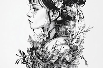 create a tattoo design for leg sleeve