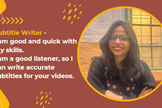 write subtitles for your videos