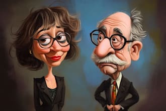 create a fantastic cartoon caricature of yourself
