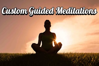 create custom guided meditations for personal use