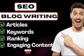 create unique SEO optimized blog posts for site