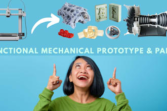 print custom 3d engineering prototypes functional parts