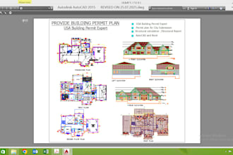 draft architectural floor plans drawings in autocad
