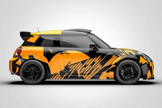 design car wrap, car livery, car decal, car sticker