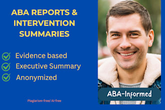 write aba informed observation reports and intervention summaries
