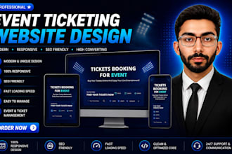 build a custom event ticket booking website for ticket sales