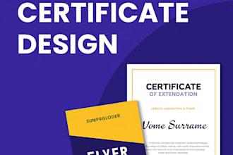 design bulk flyer and certificate for schools, ngos  and events