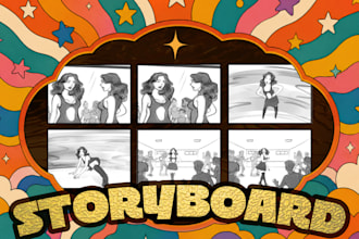 draw a premium storyboard