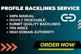 750 manual high authority SEO profile backlinks