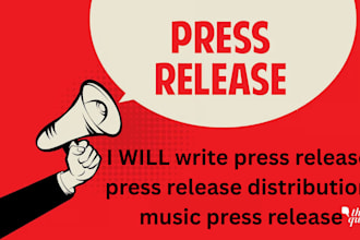 write press release, press release distribution, music press release
