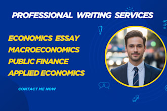 write on economics,essay, public finance, macroeconomics, applied economics