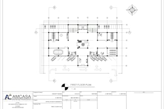 design and draw a custom 2d floor plan layout in autocad as your architect