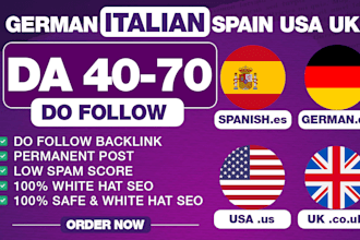 guest posting on german, spanish and english sites for SEO backlink high da blog