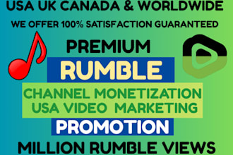 promote your rumble to USA audience, rumble video marketing and SEO