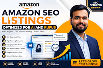 create amazon SEO listings optimized for ai and rufus
