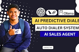 build an ai voice calling agent predictive dialer for call centers and business