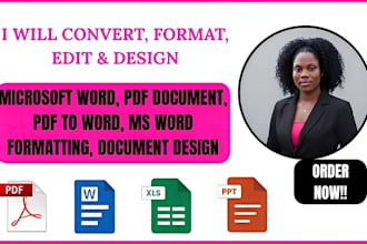do ms word document formatting, editing, book formatting, and document design