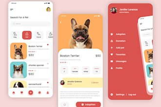 develop pet care app, pet tracker app, veterinary service app, pet product app