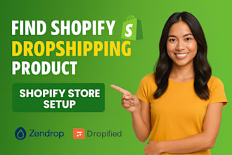 find setup shopify dropshipping winning product store via zendrop dropified app