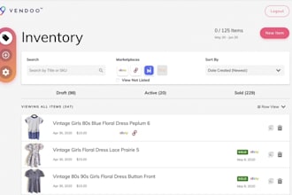 create SEO vendoo product drafts for fast ecommerce