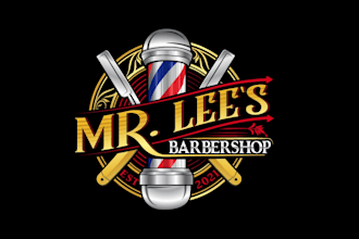 create exclusive and marvelous barbershop logo design