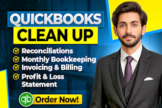 do quickbooks online bookkeeping cleanup and bank reconciliation in xero