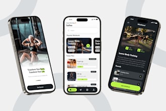 design modern uiux mockup for website and app