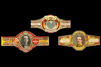 do cigar label, cigar band, ring and cigar box logo design